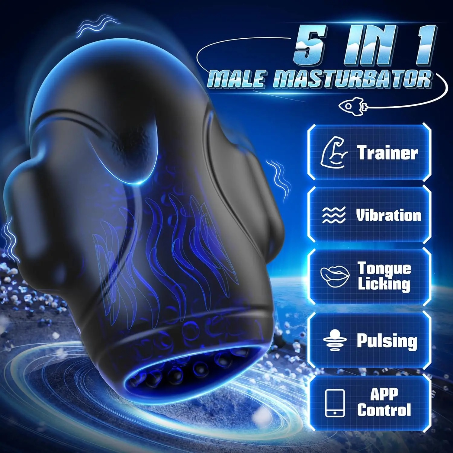 Male Masturbation Cup Multi-Frequency Vibration Vagina Anal Masturbator Real Blowjob Pussy Stimulator Sex Toys Adult Products_img_5