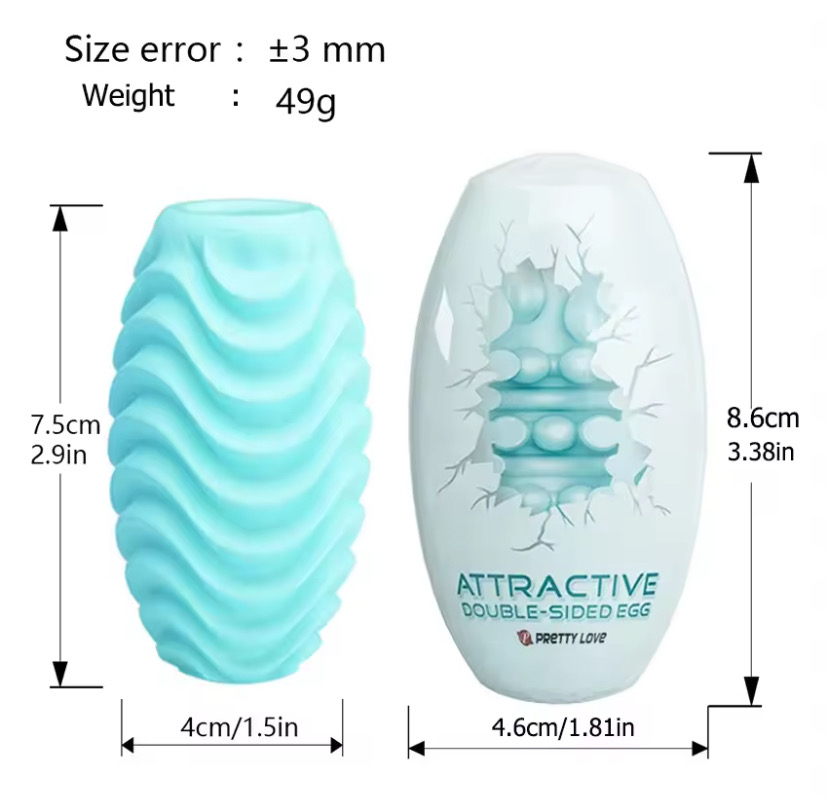 Male Masturbator Egg Erotic Toy for Adultl Silicone Penis Exercise Masturbation Cup Sex Toys for Men Protable Blowjob Sex Shop_img_2