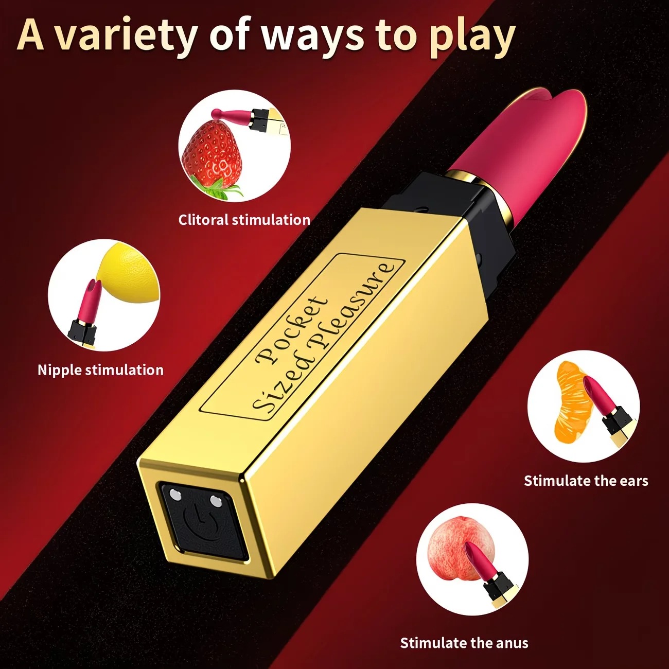 Mini Lipstick Bullet Vibrator For Women 10 Powerful Vibrations Clitoral Stimulation Discreet Electric Massager Portable Sex Toy_img_3