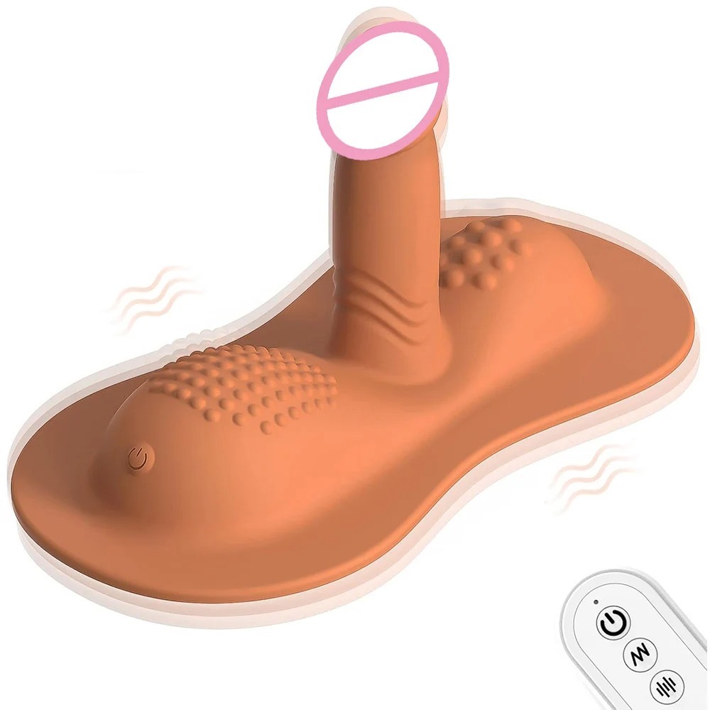 Big Sit and Ride Vibrators Dildo with 10 Vibrating Modes Remote Control Clit Anal G Spot Stimulator Adult Sex Toy for Women Man