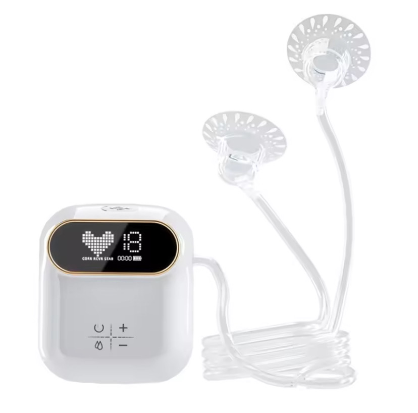 Portable Nipple Corrector with 12 Customizable Gears Electric Breastfeeding Assistant Soft Nipple Engaer for Mom