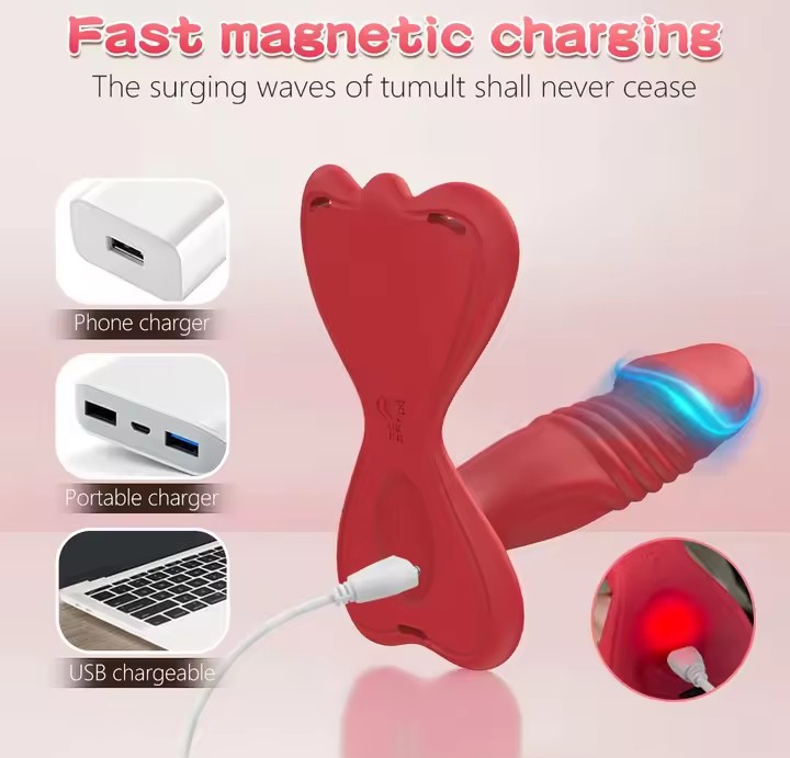 Wearable Vibrator Dildo with Thrusting & Dual Motors, App Remote Control Panty Vibrator, Adult Sex Toys for Women & Couple_img_3