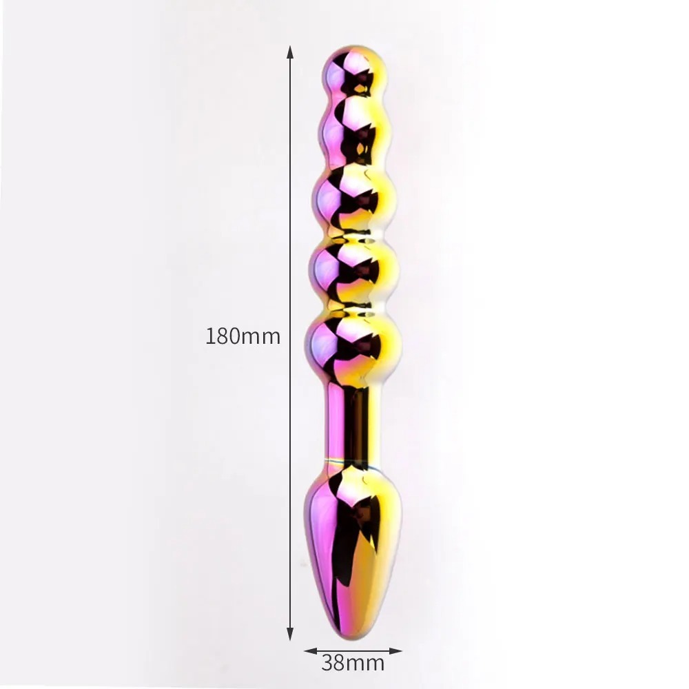 Glass Material Anal Beads Butt plug Anal Plug Female Masturbation Tool Vaginal Massager Prostate Stimulator Sex Toys for Couple_img_1