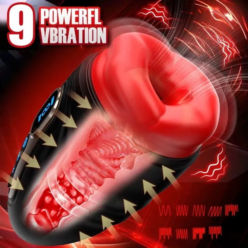Automatic Male Masturbation Cup Vibrator Sucking Vibrating Jet Cup For Oral Sex Electric Masturbator Male Sex Toys 18+_img_3