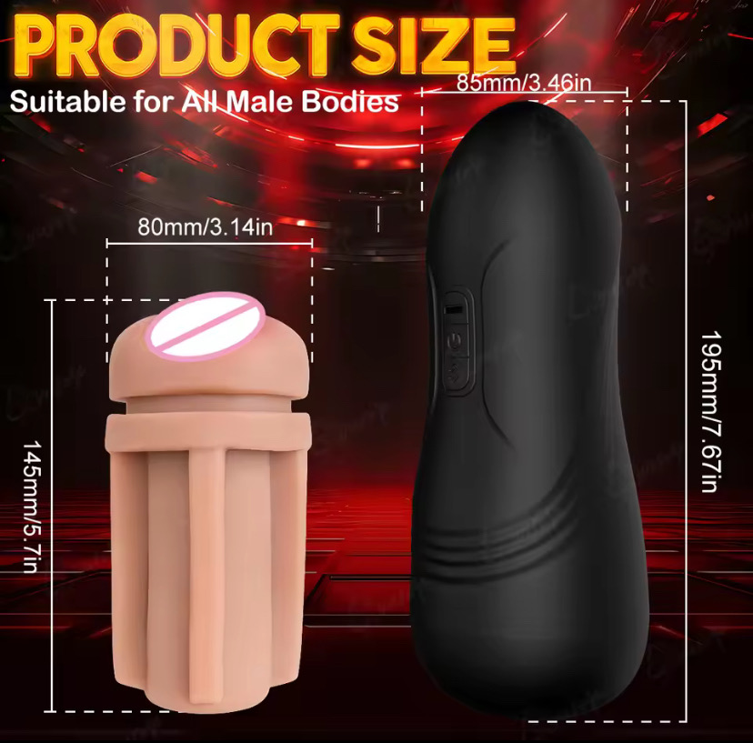 Male Mastubator Blowjob Vibration Machine Real Vaginia Pocket Pussy Oral Masturbation Cup Adult Sex Toys for Man_img_3