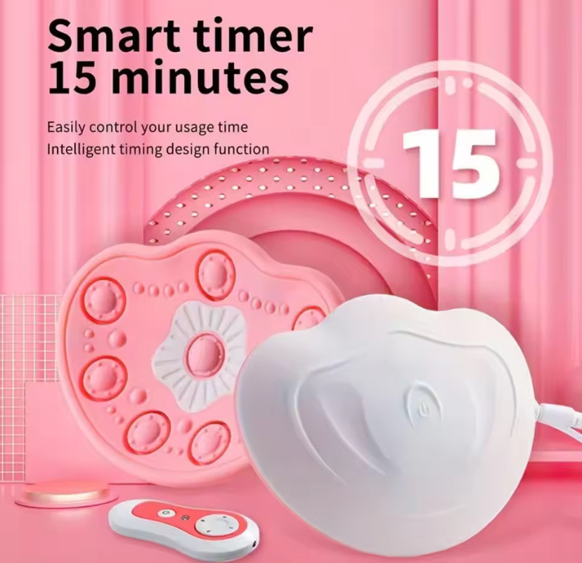 1PCS Electric Breast Massager with Heating&Smart Vibration USB Charging Wireless Remote Anti-Sagging Care Silicone Pad for Women_img_4