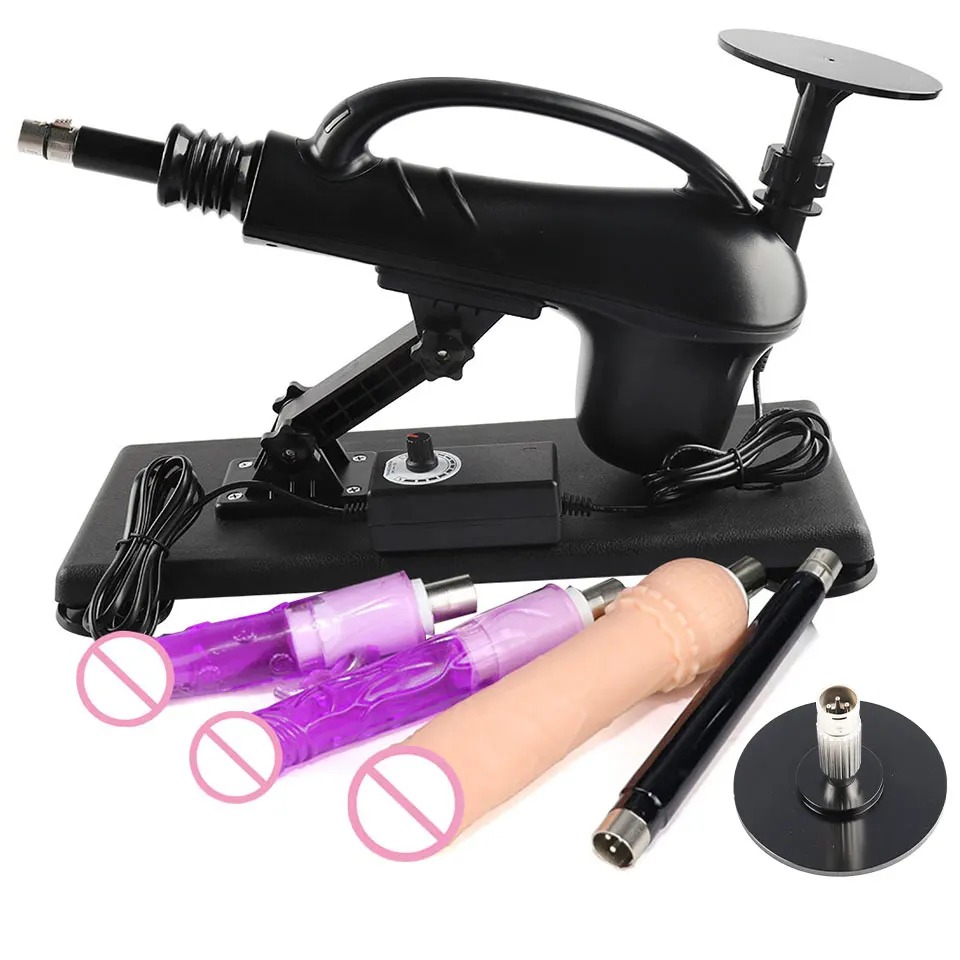 Sex Machine for Woman Adjustable Masturbating Pumping SexTooys for Men Adult Toys Upgrade Vibrator Dildo_img_1