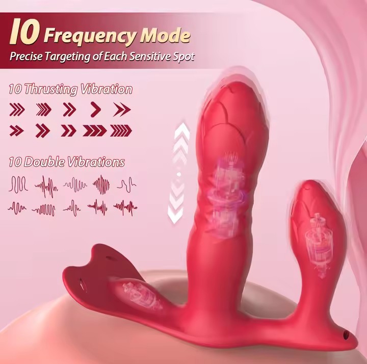 Wearable Remote Control Vibrator G Spot Clitoral Massager Panties Strap Adult Sex Toys for Women Couples Outdoor Play_img_2