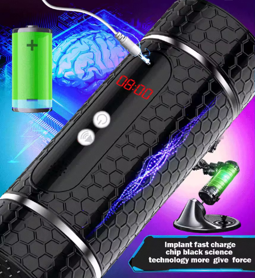 2 In 1 Automatic Male Masturbator Cup Soft Tight Pussy Blowjob Vaginal and Mouth Mold Vibrating Sucking Wriggle Men Sex Toys_img_4