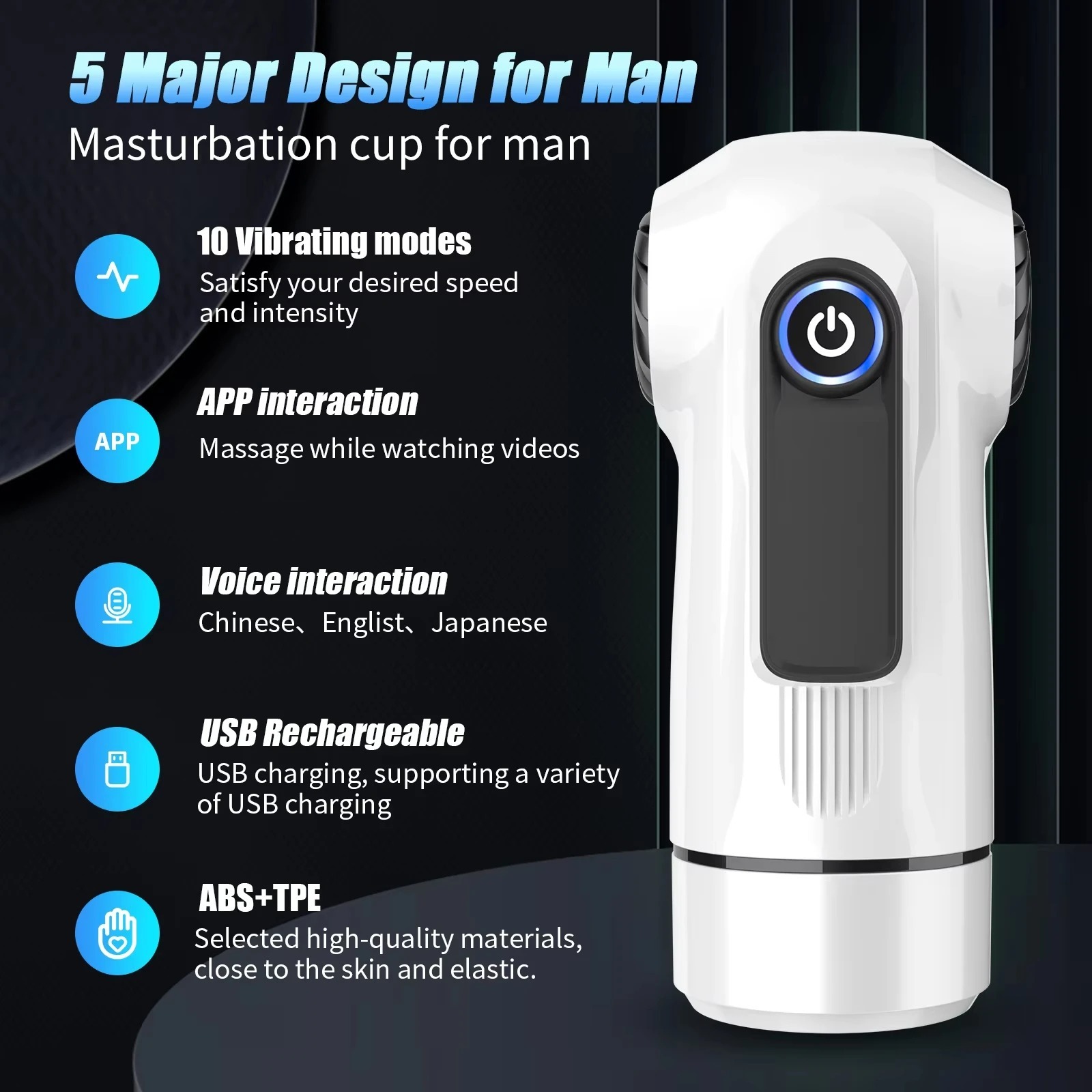 Automatic Male Masturbator Vibrator Sucking Cup Real TPE Pocket Pussy Vacuum Penis Pump Adult Sex Toys for Men_img_6