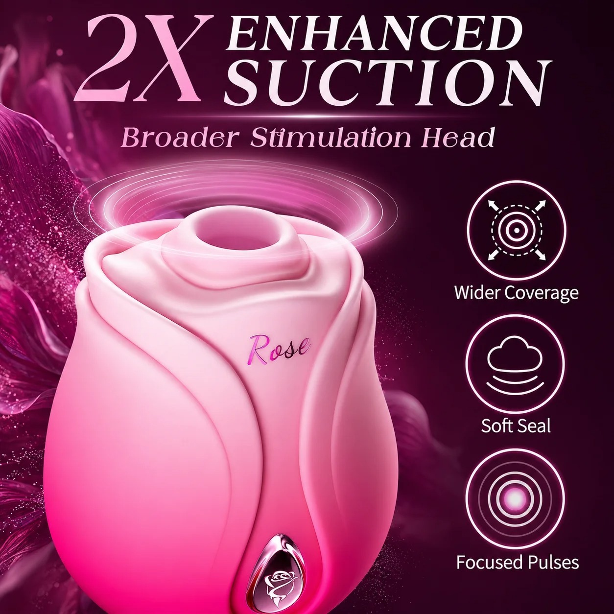 Rose Sucking Vibrator For Women G-Spot Clitoris Vagin Stimulator Powerful Suction Nipple Oral Massager Female Massager Sex Toys_img_4