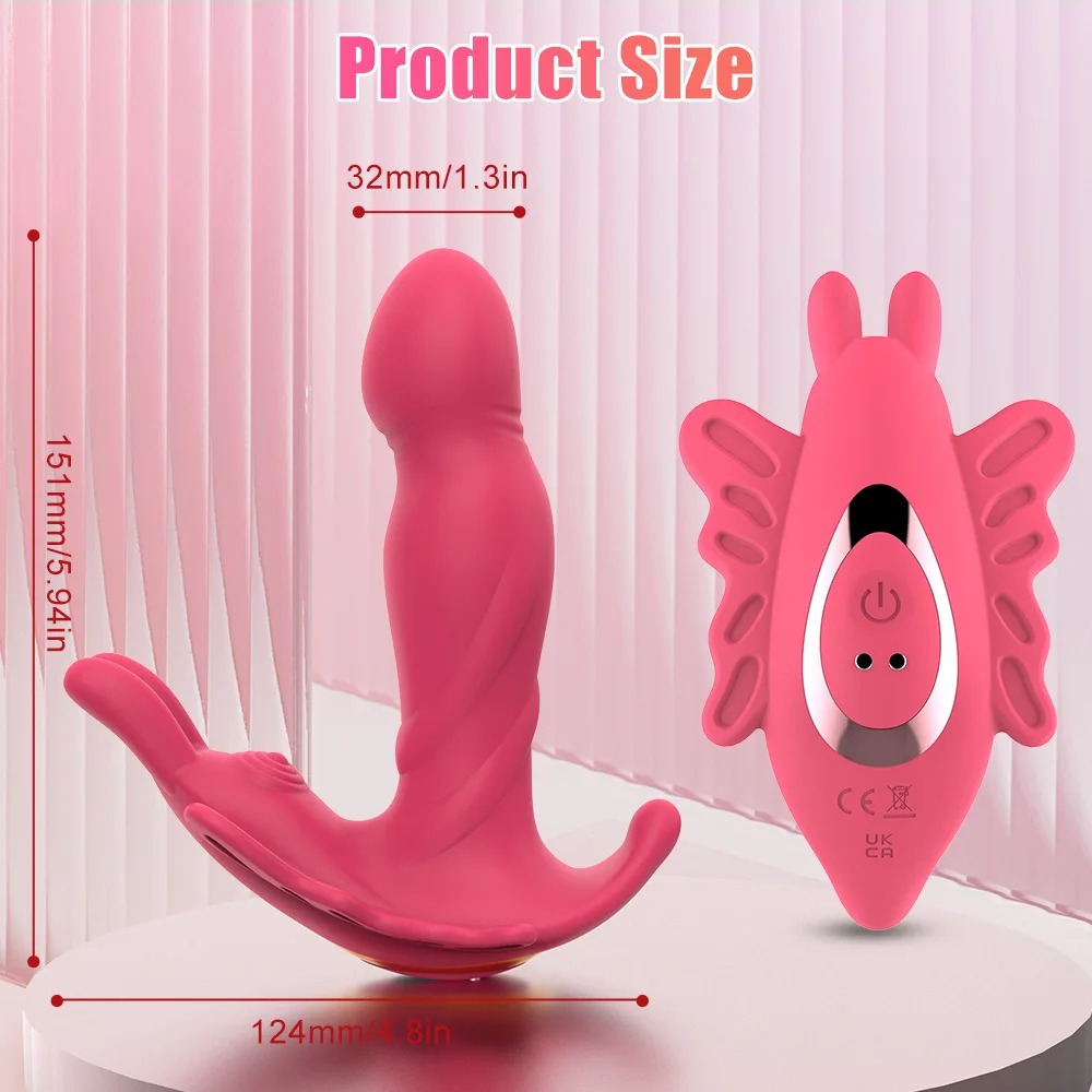 Wearable Panty Anal Vibrator 9 Wiggling Dildo Male Prostate Stimulator Massager Vibrating Butt Plug Adult Sex Toys for Men_img_1