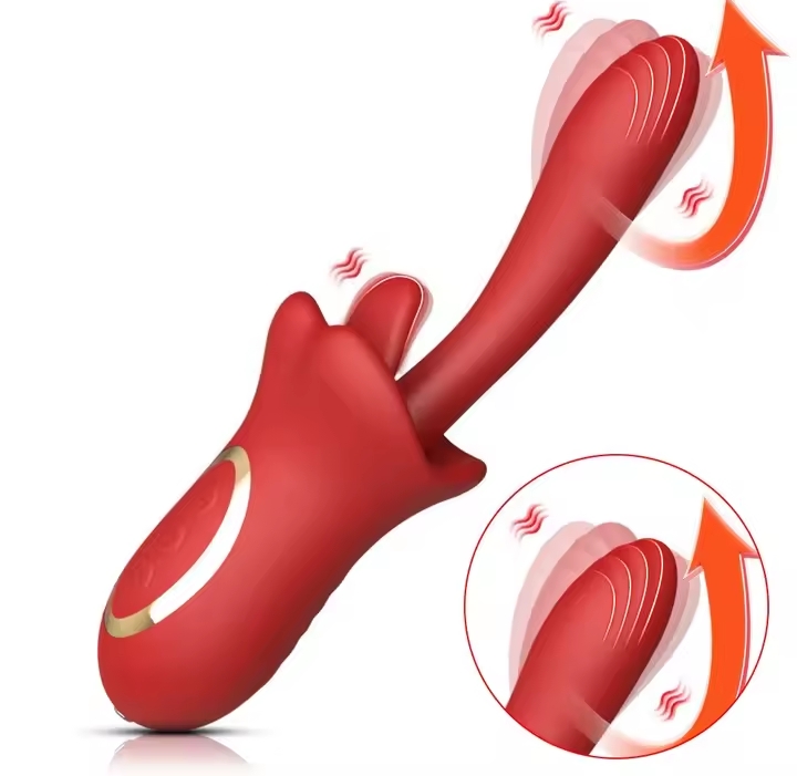 10 Speed Thrusting Vibrator for Women 3 Tongue Licking Modes G Spot Clitoris Massager 100% Waterproof Adult Sex Toys