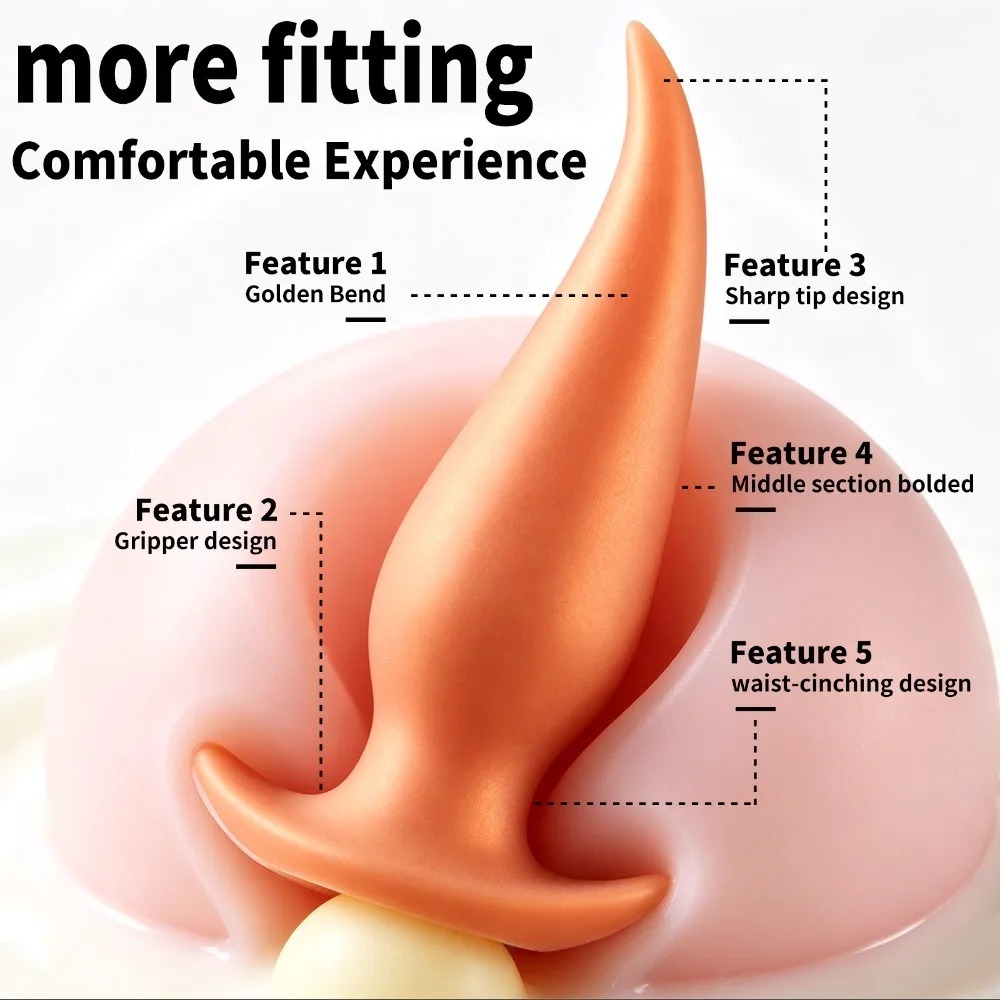 Wearable Soft Anal Plugs Liquid Silicone Huge Butt Plug Prostate Massage Anal Training Comfortable To Wear Butt Plug Sextoys_img_5