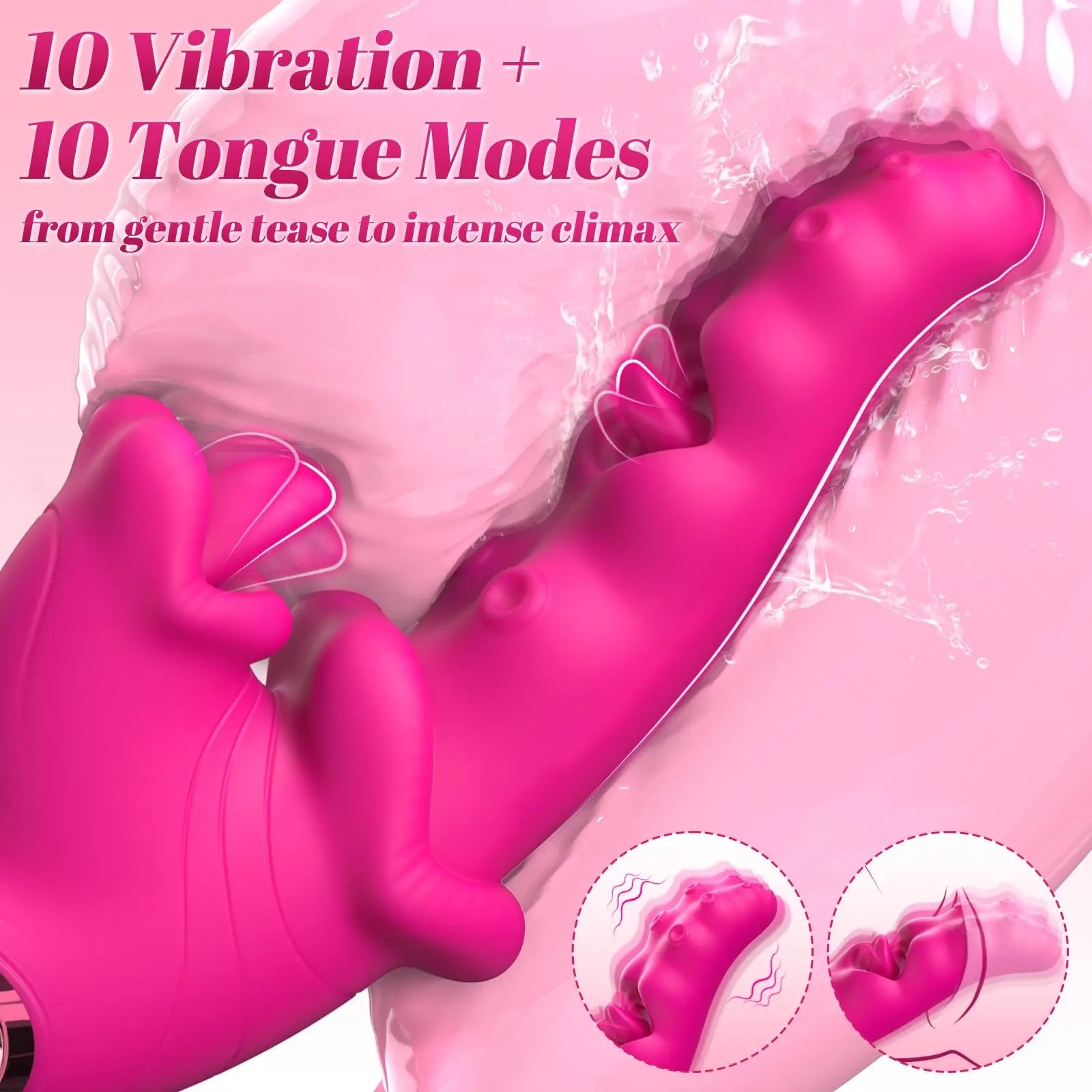 3 in 1 Tongue Licking Vibrator Couples Sex Toys for Women G Spot Dildo Stimulator Female Masturbation Adult Sex Toys 18+_img_6