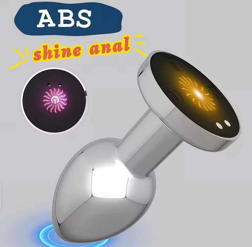 APP Remote Control Anal Plug Vibrator 10 Powerful Vibrations Prostate Massager with Flashing Light Base for Couple Adult Sex Toy_img_4