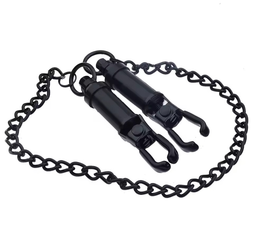 Exotic Accessories of Adjustable Metal Nipple Clamp with Thick Chain for Couples Women Breast Clip Pleasure Adults Sex Toys_img_1