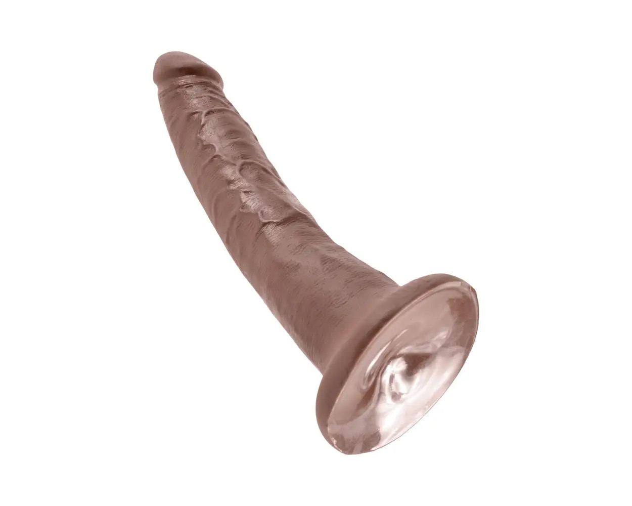 KING COCK - 7-INCH REALISTIC COCK SUCTION CUP DILDO BROWN_img_4