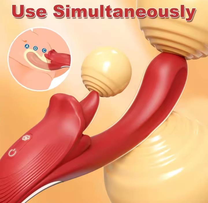 Tongue Licking Vibrator Clitoral Stimulator with Realistic Oral Sensation 10-Frequency Adult Sex Toys Women Rechargeable_img_5