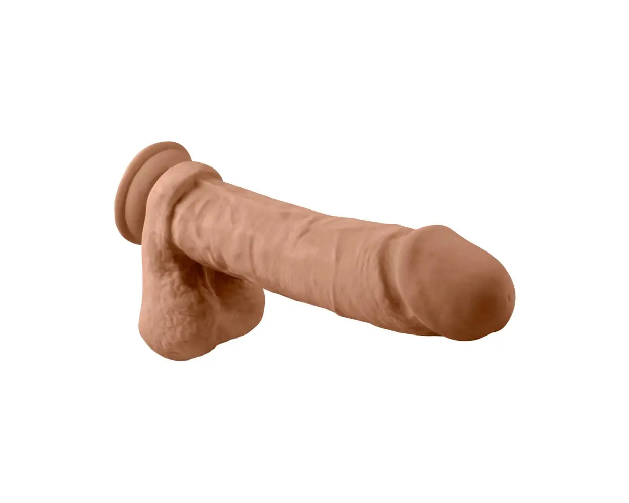 DR. SKIN - DR. JULIAN 9-INCH SILICONE REALISTIC DILDO MOCHA_img_4