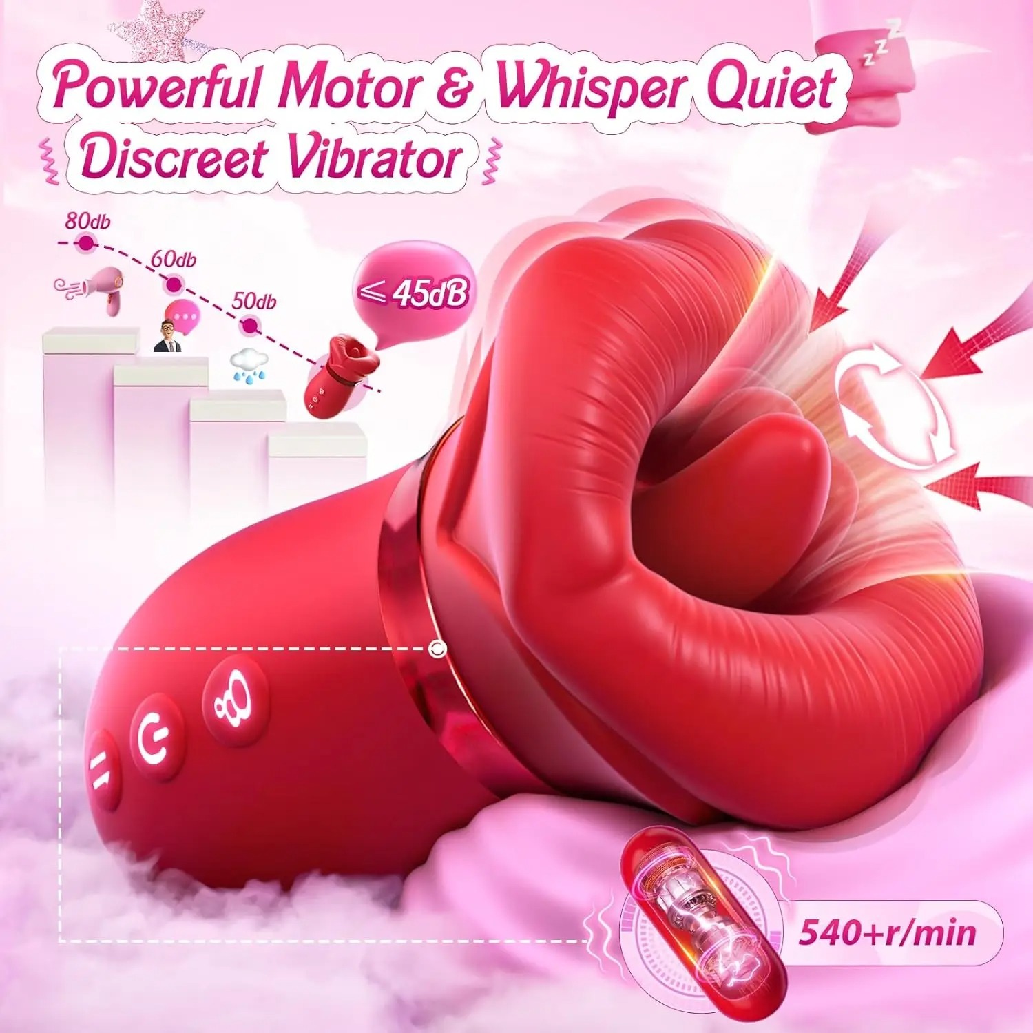 Mouth Sucking Vibrator 10 Tongue Licking Rose Toy Anal Clit Nipple Stimulator Female Couples Sex Toys for Women Adult Sex Games_img_4