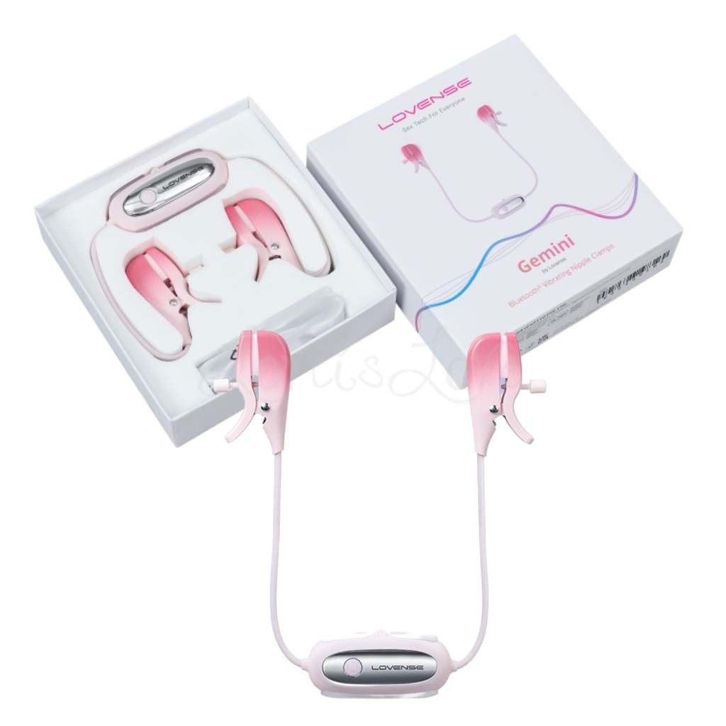 Lovense - Gemini Nipple Vibrator, Adult Female Rechargeable Sex Toys, Adult Interactive Sex Toys - Closing the Distance_img_1