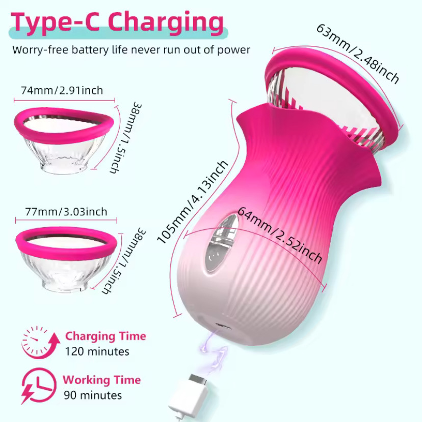 Sucking Tongue Licking Vibrator APP Control Sucker Cup Vacuum Vaginal Clitoris Stimulator Nipple Massager Sex Toys for Women_img_3