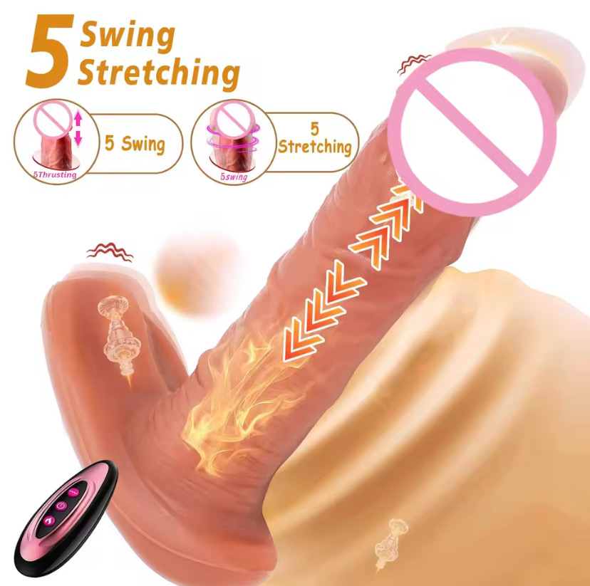 Realistic Dildo Vibration G-spot Clitoris Stimulate Remote Control Wearable Heating Vibrator Women Masturbation SexToy for Women_img_2