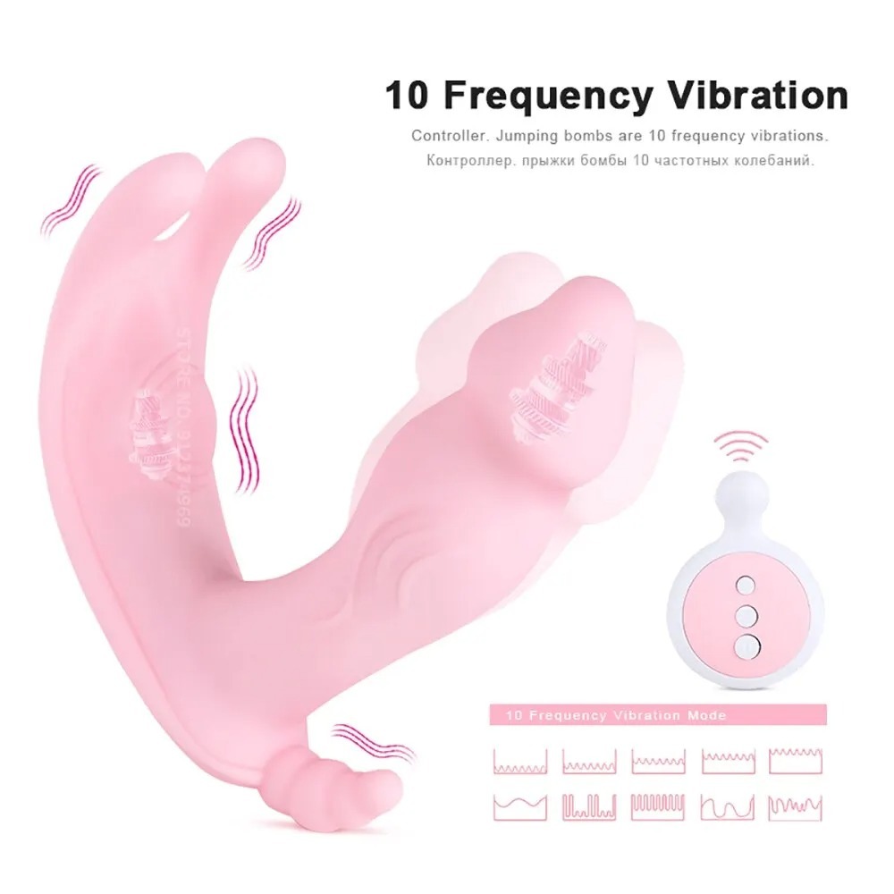 Wearable Dildo Vibrator G Spot Clitoris Stimulator Butterfly Vibrating Panties Erotic Toy Adult Toy for Women Orgasm Masturbator_img_1