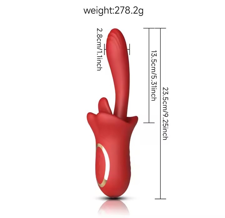 10 Speed Thrusting Vibrator for Women 3 Tongue Licking Modes G Spot Clitoris Massager 100% Waterproof Adult Sex Toys_img_5