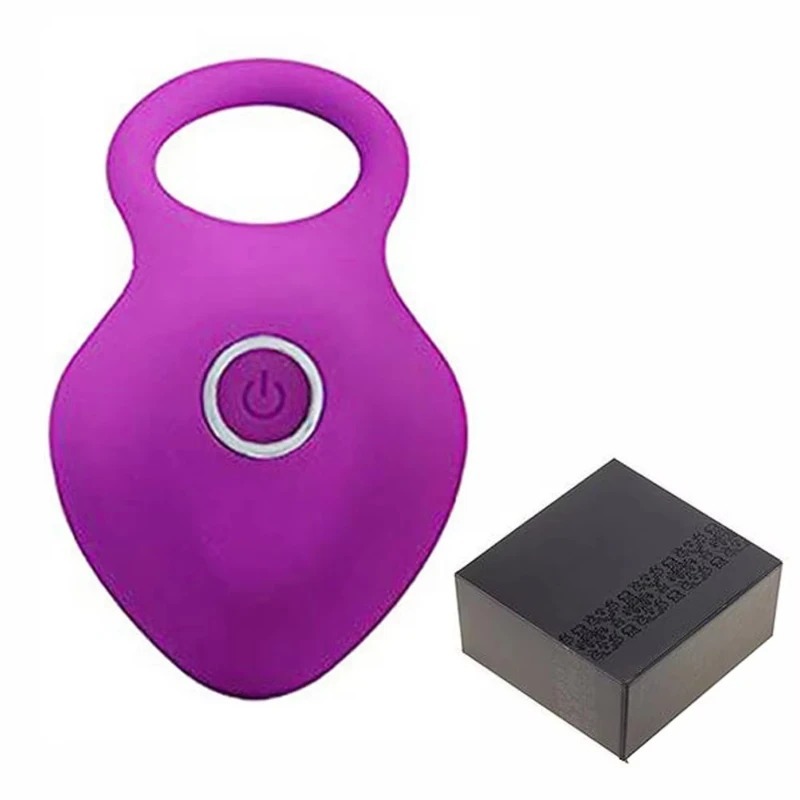 Vibrating Clitoris Stimulator Penis Ring G-Spot Delay Orgasm Lock Fine Vibration Cock Ring for Couples Sex Toys