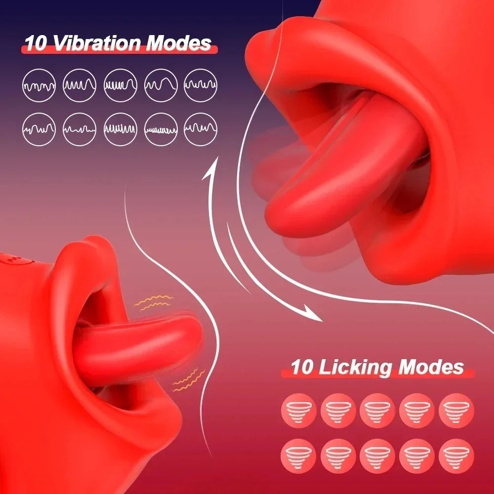 ongue Vibrator Ring Clitoral Nipple Stimulator Dual-Action Oral Sex Toy For Women Vibrador adult sex toys 18+_img_3
