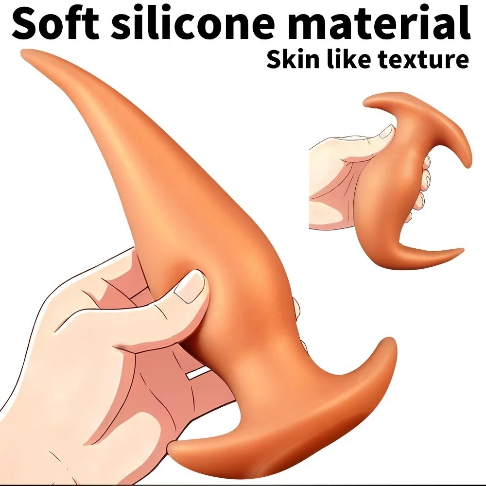 Wearable Soft Anal Plugs Liquid Silicone Huge Butt Plug Prostate Massage Anal Training Comfortable To Wear Butt Plug Sextoys_img_3