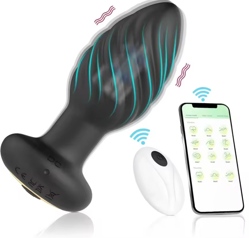 Hot Sale Remote Control Anal Vibrator – App Controlled Prostate Massager with Silicone Plug, Rechargeable Couples Adult Sex Toy