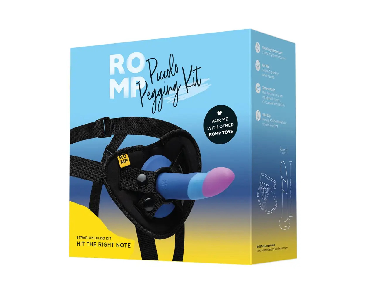 ROMP - PICCOLO HIT THE RIGHT NOTE 5.5-INCH PEGGING KIT WITH DILDO AND HARNESS_img_5