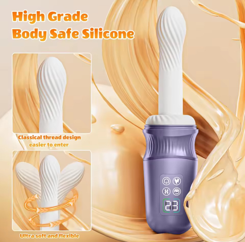 APP Control Sex Machine Thrusting Dildo Vibrator with Heating Function for Men 10 Vibrating and Thrusting Modes Adult Sex Toys_img_2