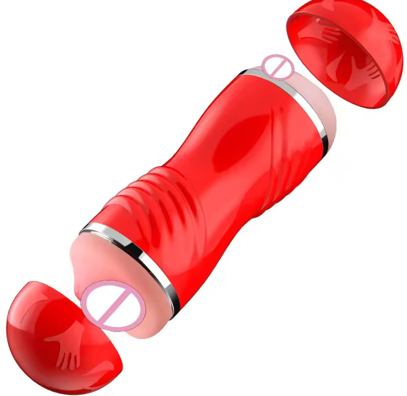 2 in 1 Realistic Artificial Vagina Masturbator Cup Deep Throat Blowjob Massager Pocket Pussy Erotic Adult Sex Toy for Men_img_1