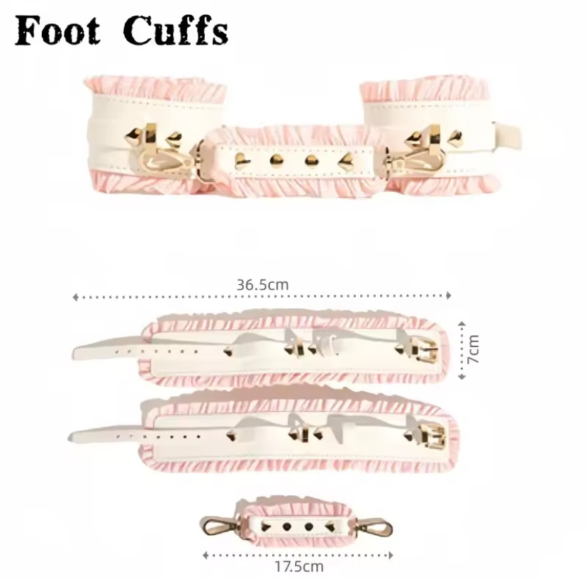 Adult BDSM Products Bondage Sex Toy Kits with PU Leather Handcuffs Collar Mask Bone Plug Game Accessories for Couple Erotic Shop_img_3