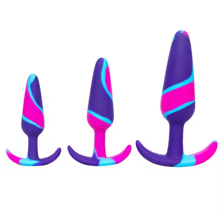 1Pc Colored Silicone Butt Plug for Couples Anal Dilator Beginner Soft Gel Prostate Massage Tool Adult Sex Toy