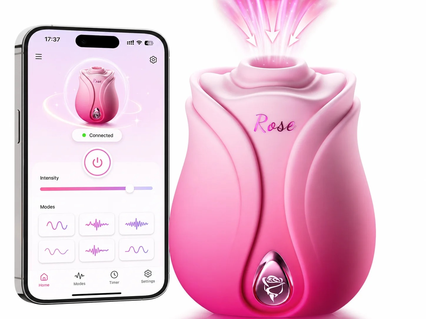 Rose Sucking Vibrator For Women G-Spot Clitoris Vagin Stimulator Powerful Suction Nipple Oral Massager Female Massager Sex Toys_img_1