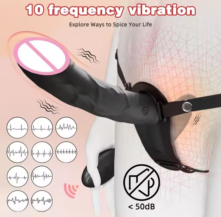 Wearable Double Ended Dildo Vibrator Strap On Remote Control Adult Sex Toys for Couples Lesbians Strap-On Panties Dildo_img_1