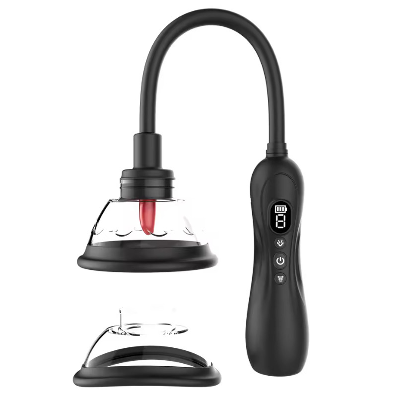 Pussy Pump Vibrator Tough Licking Sucking Toys BDSM Electric Vacuum Suck Vagina Female Sex Pump Toy Clit Nipple Sucker for Women