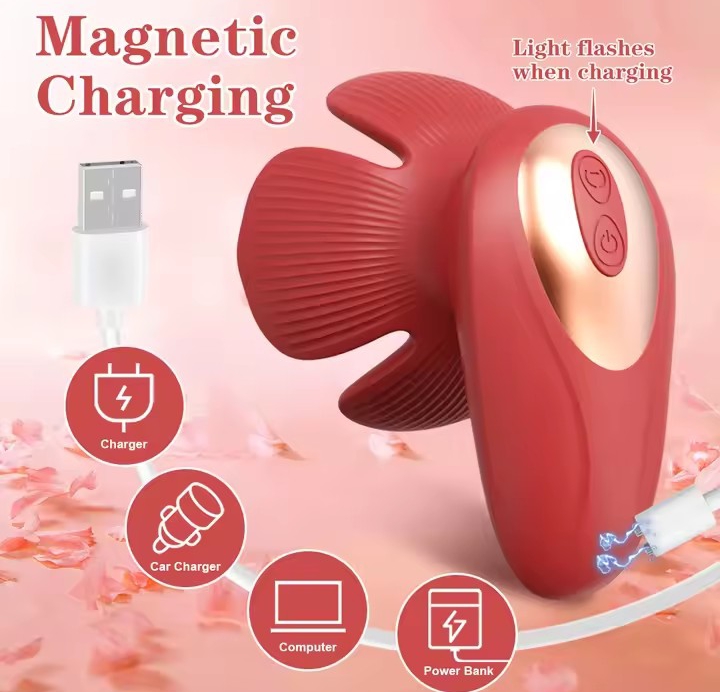 Butterfly Shape Nipple Vibrator Clitoris Stimulator Breast Massager Vibrador adult sex toys For Women Sensual Device_img_4