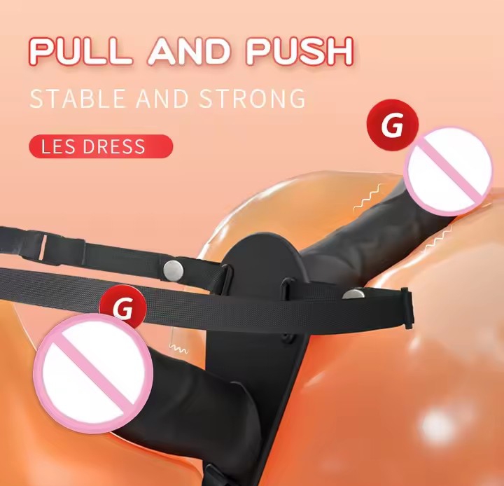 Wearable Double Ended Dildo Vibrator Strap On Remote Control Adult Sex Toys for Couples Lesbians Strap-On Panties Dildo_img_3