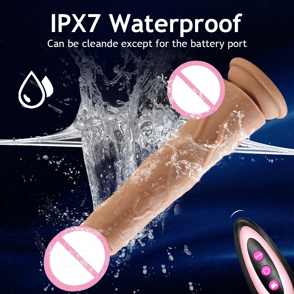 Remote Control Thrusting Realistic Dildo Vibrator G Spot Telescopic Or Swing Big Penis Stimulator Suction Cup Sex Toys for Women_img_5