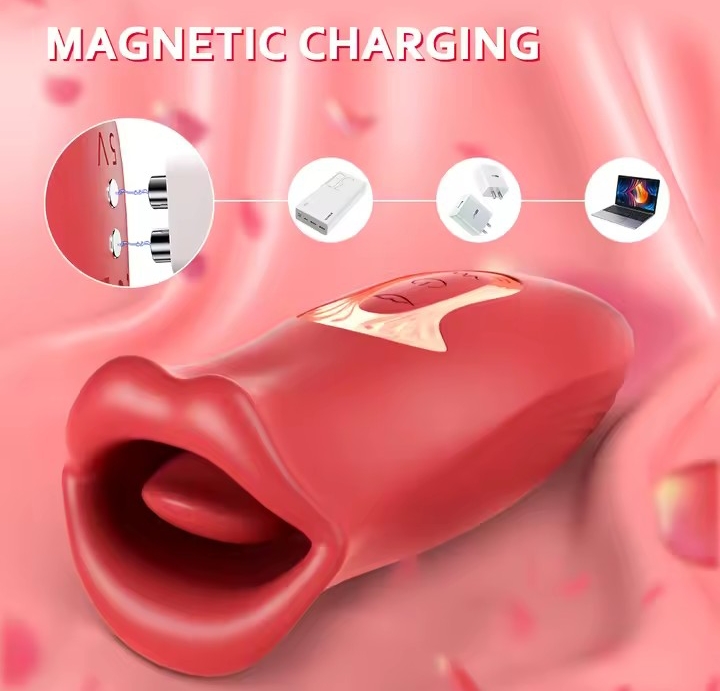 Realistic Oral Stimulator Vibrator, 3D Mouth & Tongue Licking, Sucking & Vibration Adult Sex Toys for Clitoris & Nipple_img_4