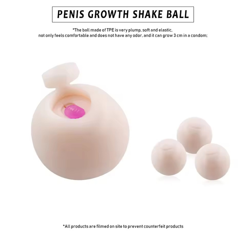 Reusable Intimate Goods Vibrator Penis Extender Beads Penis Sleeve Extender Enlargement Soft Head Condom Attachment Ball_img_1