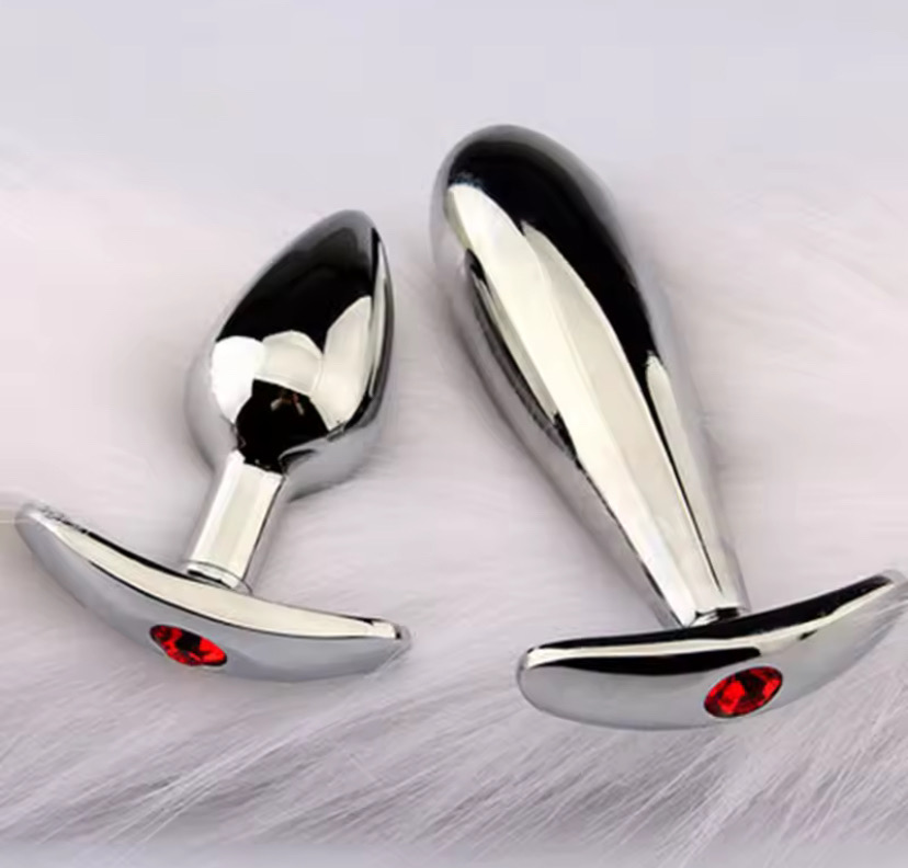 Aircraft Head Peach Heart Metal Anal Plug Anal Dilation Anal Plug Sex Adult Products_img_0