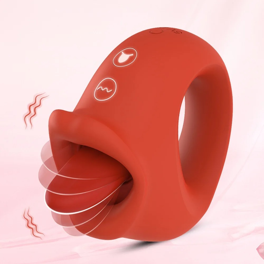 ongue Vibrator Ring Clitoral Nipple Stimulator Dual-Action Oral Sex Toy For Women Vibrador adult sex toys 18+_img_1
