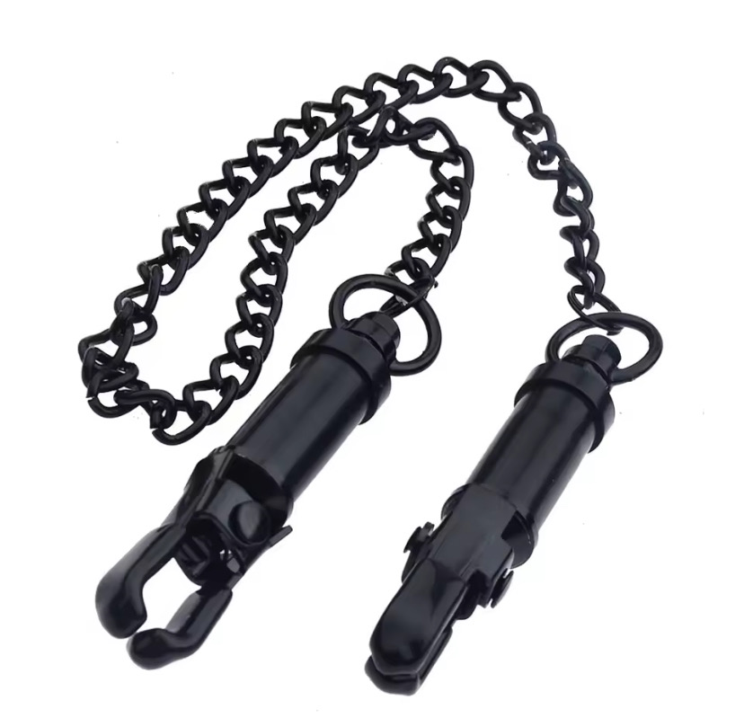 Exotic Accessories of Adjustable Metal Nipple Clamp with Thick Chain for Couples Women Breast Clip Pleasure Adults Sex Toys